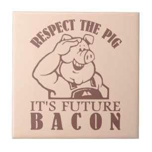 Baldosas de cerámica color PIG TO BACON personaliz