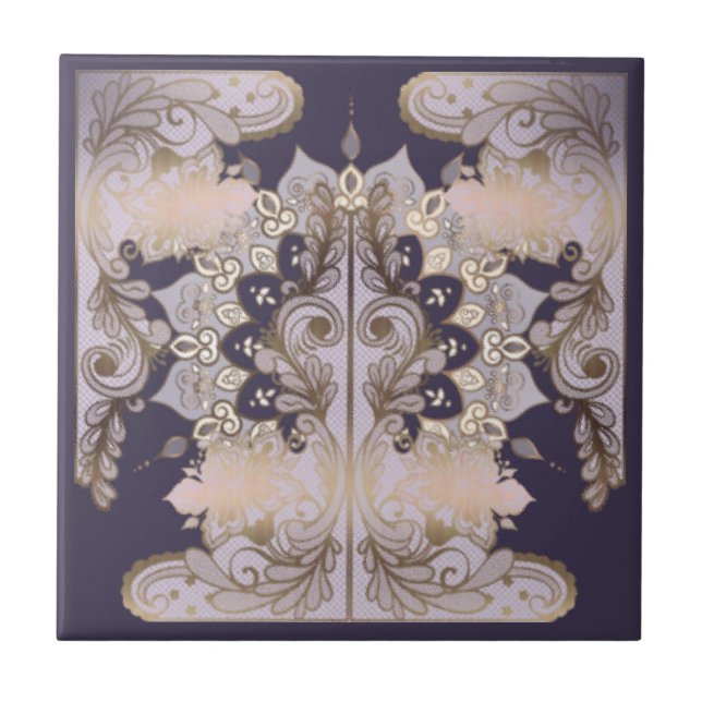 Baldosas de cerámica de diseño del viejo mundo (Frente)