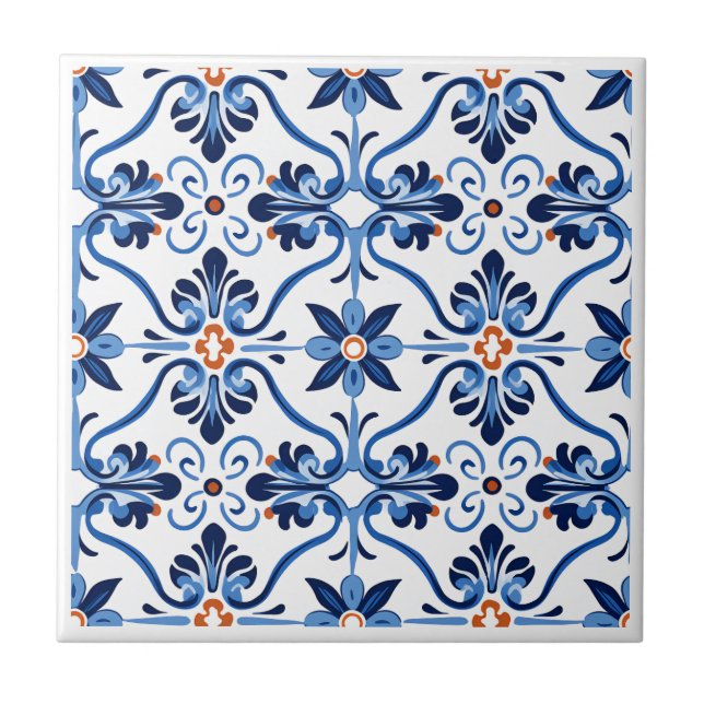 Baldosas de cerámica de estilo Azulejos españoles (Frente)