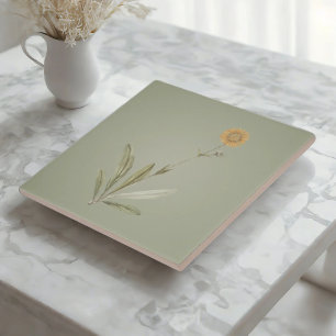 Baldosas de cerámica de girasol suave