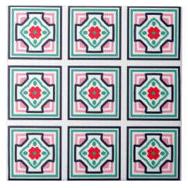 Baldosas de cerámica de patrón cuadrado de estilo 