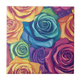 Baldosas De Cerámica De Rosa Floral De Guay Para E