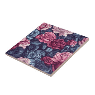 Baldosas De Cerámica De Rosa Vintage De Guay Para 