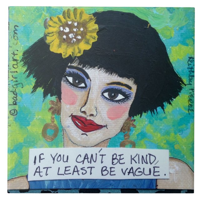 Baldosas de cerámica de tela trivet (Frente)