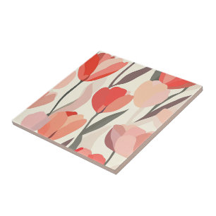 Baldosas De Cerámica De Tulipano Floral De Guay Pa