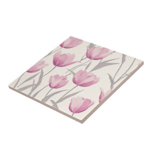 Baldosas De Cerámica De Tulipano Negrita Para El S