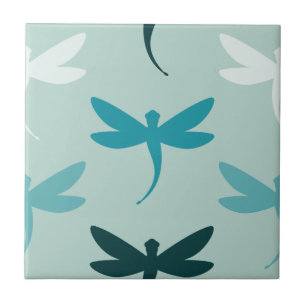 Baldosas de cerámica decorativas de la libélula de