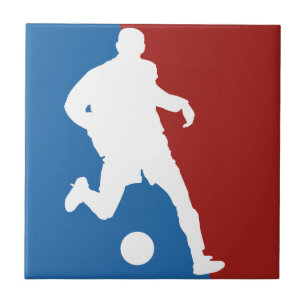 Baldosas de cerámica del jugador de fútbol persona