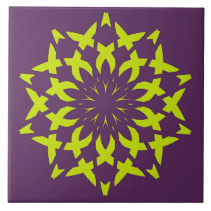 Baldosas de cerámica, elegante diseño marrón y ver