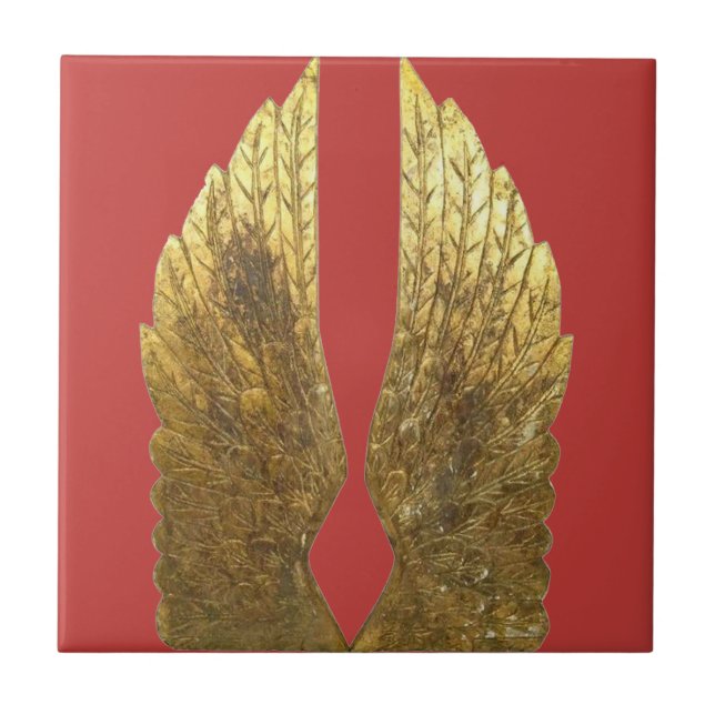 Baldosas de cerámica Gold Angel Wings (Frente)