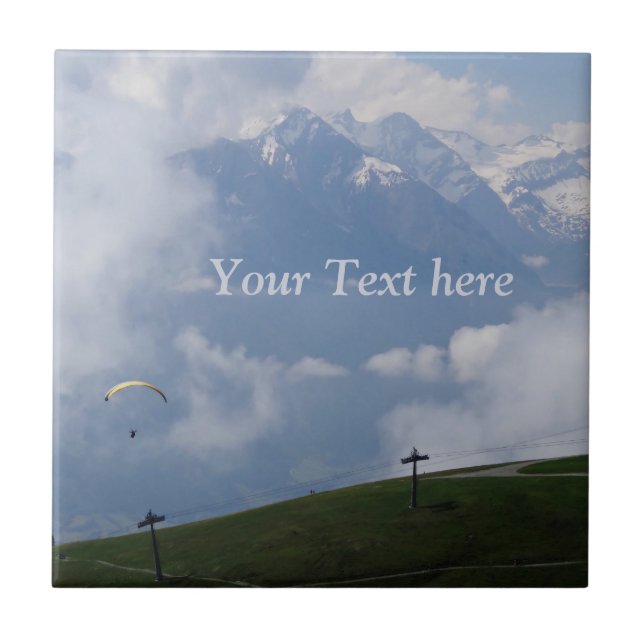 Baldosas de cerámica personalizado de los Alpes au (Frente)