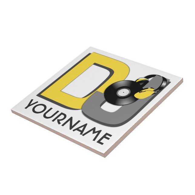Baldosas de cerámica personalizado DJ (Lado)