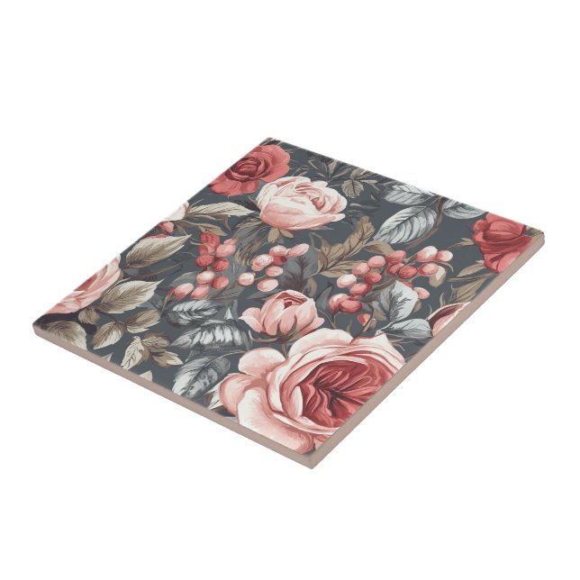 Baldosas De Cerámica Rosa Clásica Para Un Interior (Lado)