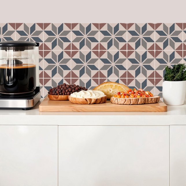 Baldosas de diamantes azules, grises y de color ti (Subido por el creador)