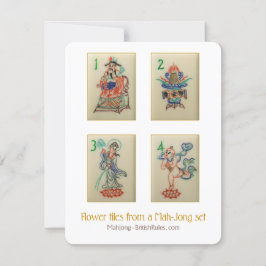 Baldosas de flores - Tarjeta explicativa