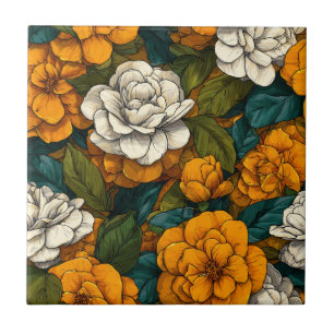Baldosas de Gardenias Marroquíes de Moda para Piso