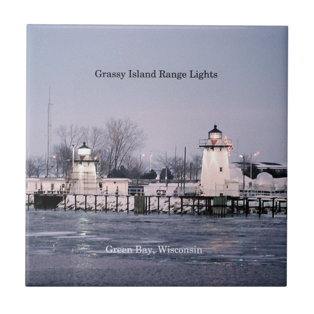 baldosas de Grassy Island Range Lights (Frente)