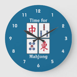 Baldosas de juego Mahjong Diseño Reloj de pared ac