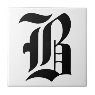 Baldosas de letras góticas