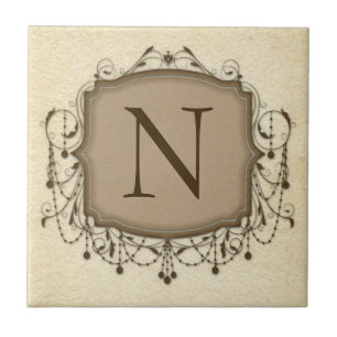 Baldosas de letras personalizadas, lámpara decorat