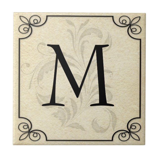 Baldosas de letras personalizadas - Palabra de nom (Frente)