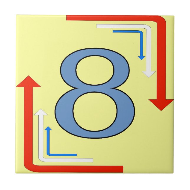 Baldosas de metro ceden el marco 8 Ocho (Frente)