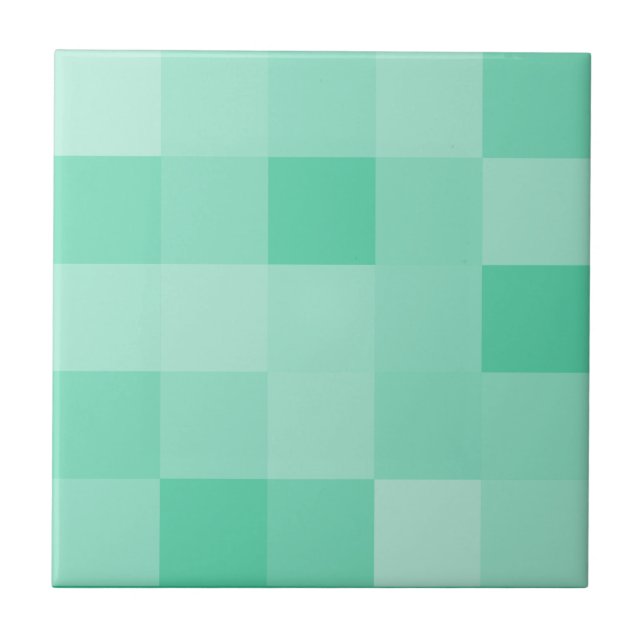 Baldosas de mosaico verde de menta | Decoración de (Frente)