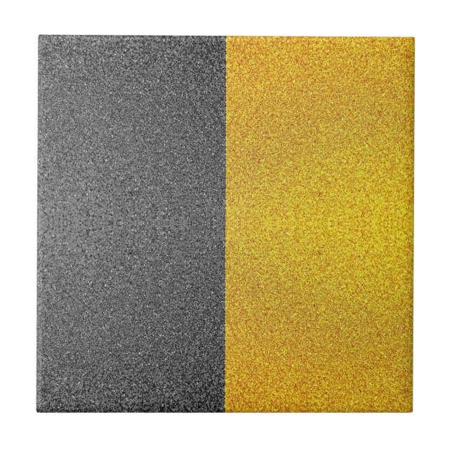 Baldosas de oro y cerámica negra de lujo (textura  (Frente)