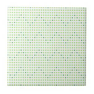 Baldosas de puntos del patrón de cheurón verde y l