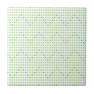 Baldosas de puntos del patrón de cheurón verde y l