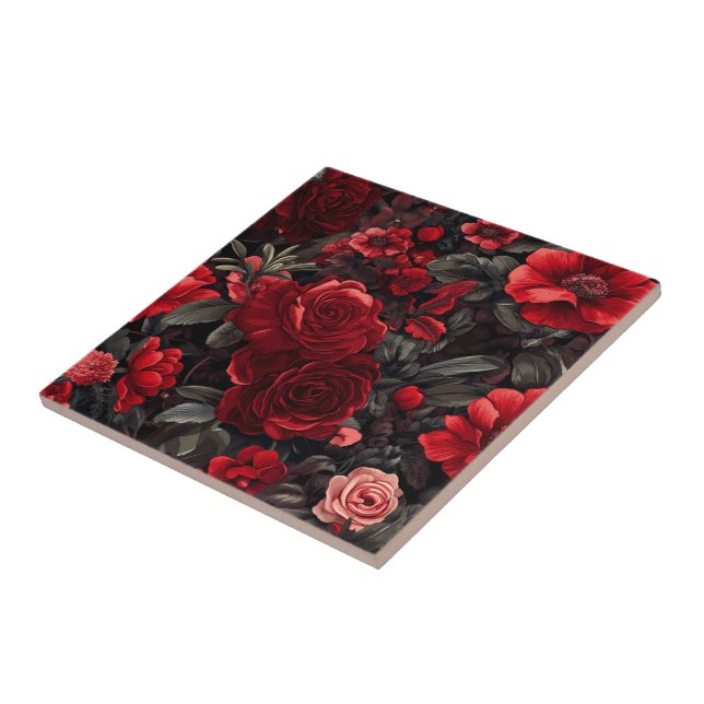 Baldosas De Rosa Mediterráneas Coloridas Para El B (Lado)