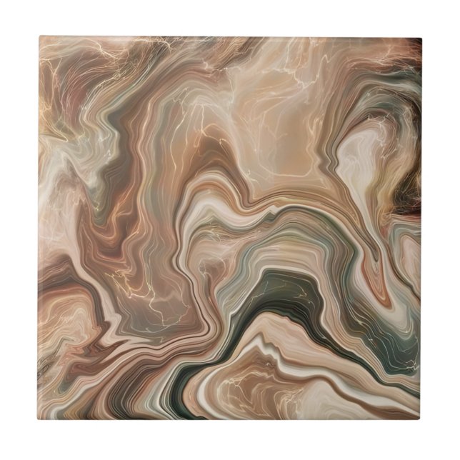 Baldosas de suelo en negro y oro (Frente)