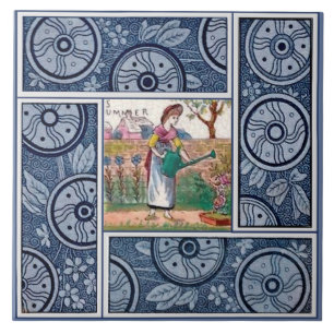 Baldosas de temporada: Verano de Kate Greenaway Re