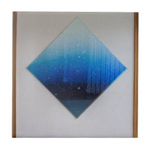 Baldosas de vidrio templado en forma de diamante d