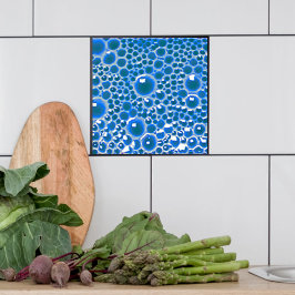 Baldosas decorativas de 4" con burbujas en brillo