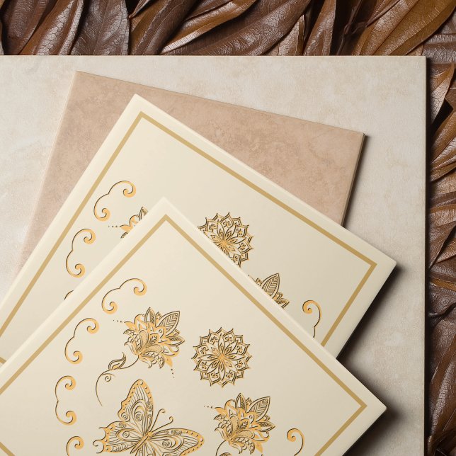 Baldosas decorativas de mariposa Mandala (Subido por el creador)