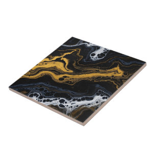 Baldosas Decorativas De Resumen De Lujo - Negro, O