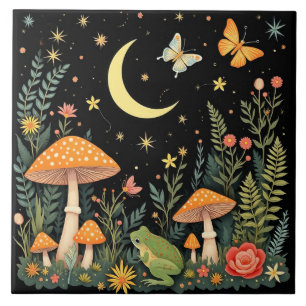 Baldosas decorativas para suelo con magia forestal