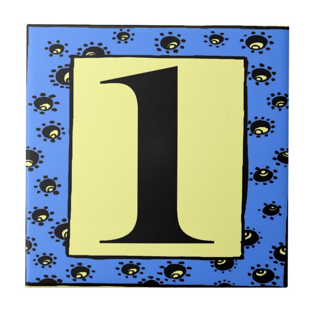 Baldosas del metro Estrellas del marco azul 1 1 (Frente)