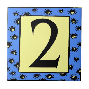 Baldosas del metro Estrellas del marco azul 2 Dos