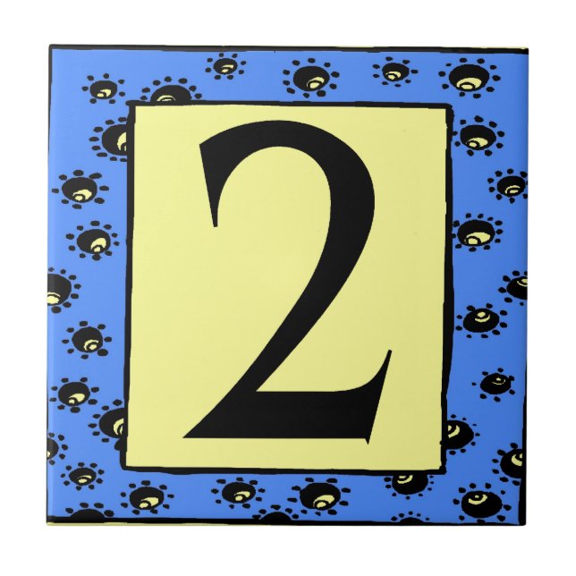 Baldosas del metro Estrellas del marco azul 2 Dos (Frente)