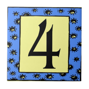 Baldosas del metro Estrellas del marco azul 4 Cuat