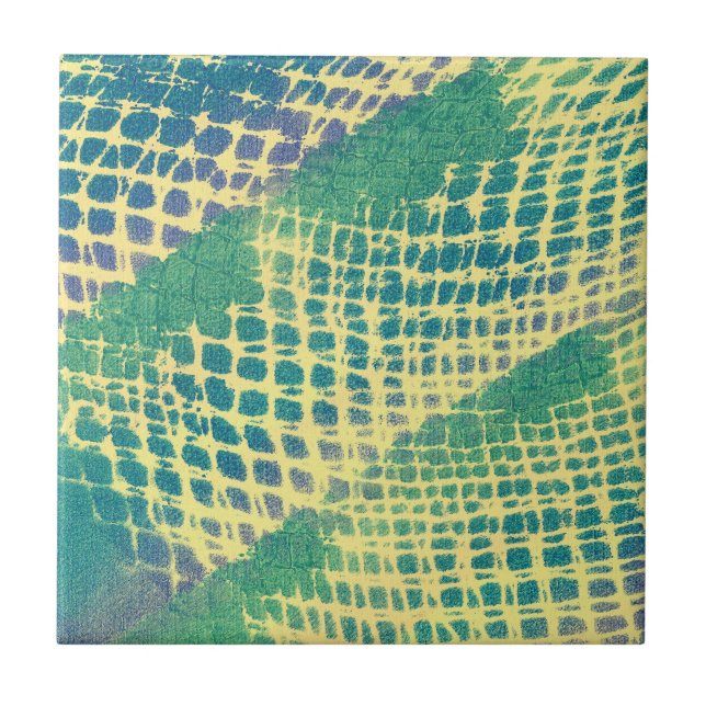 Baldosas del patrón azul verde púrpura (Frente)