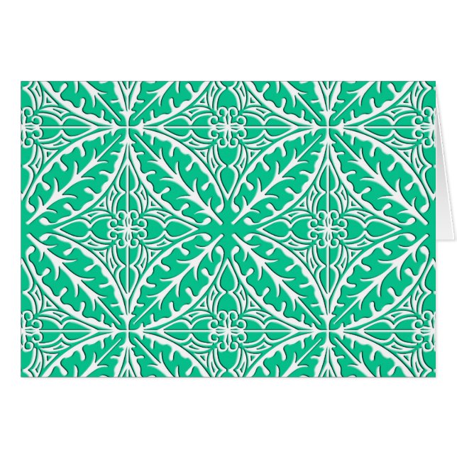 Baldosas marroquíes: azul turquesa y blanco (Anverso (Horizontal))