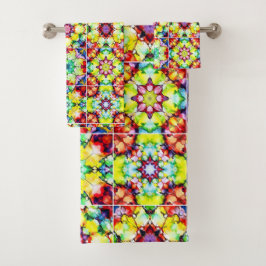 Baldosas mediterráneas, mosaicos de tinta de alcoh