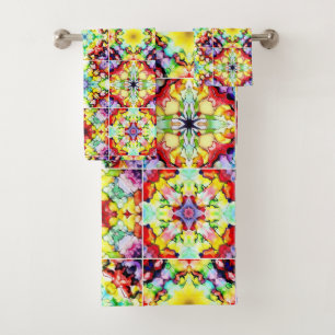 Baldosas mediterráneas, mosaicos de tinta de alcoh