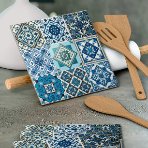 Baldosas mediterráneas, portuguesas, azulejo, mall