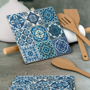 Baldosas mediterráneas, portuguesas, azulejo, mall