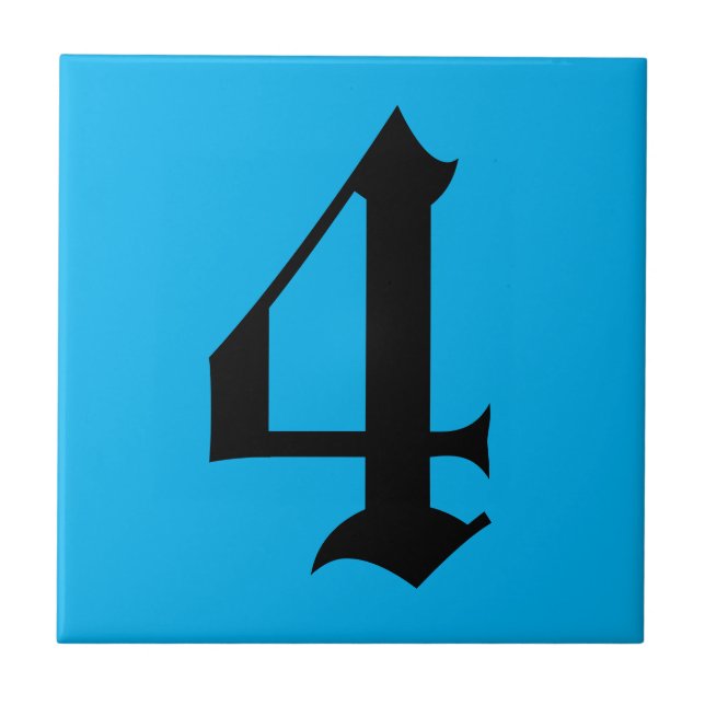 Baldosas número de casa gótica 2 (Frente)