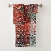 Baldosas rojas manchadas con pintura en aerosol